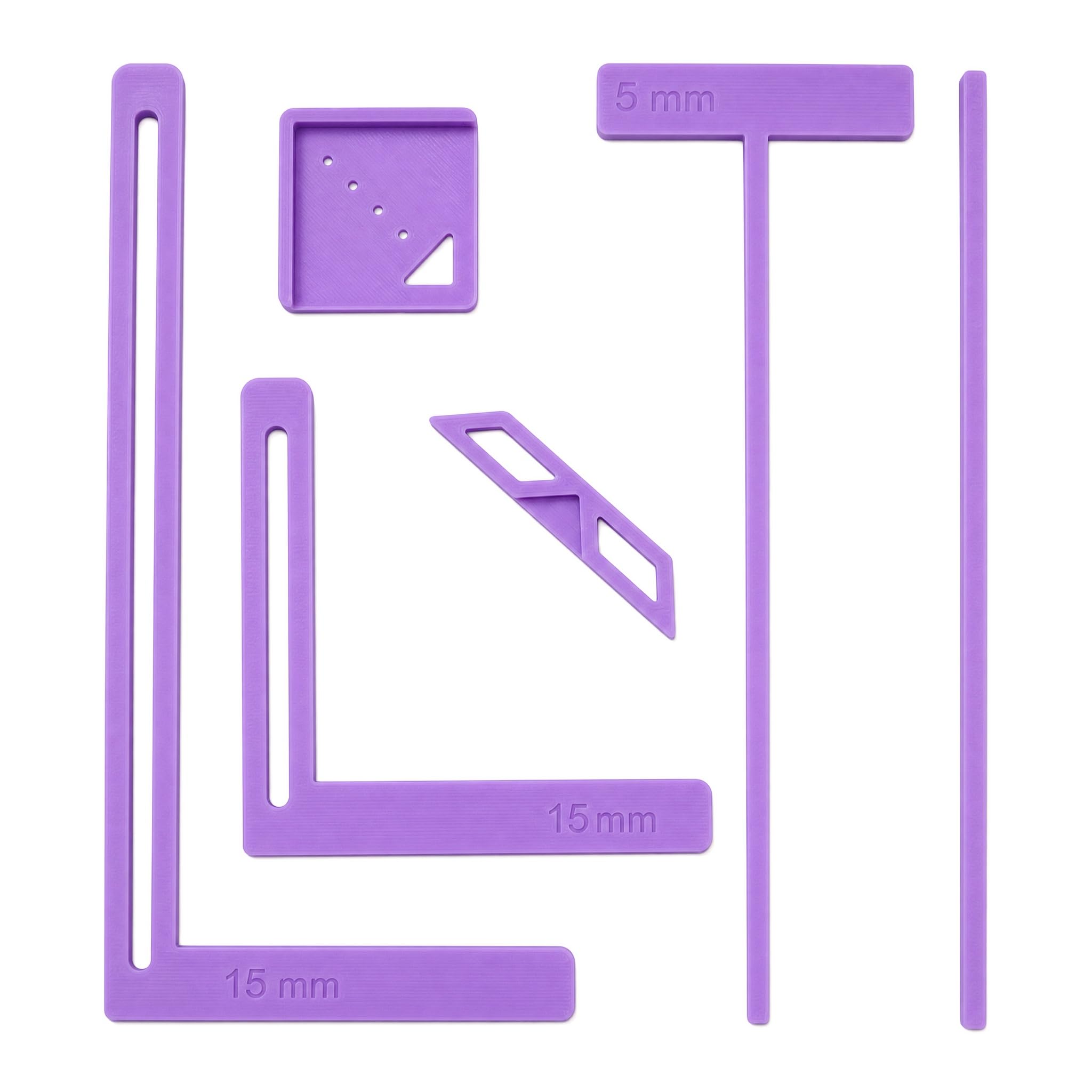 6Pcs Book Binding Kits,QIANSSE Bookbinding Kit Bookbinding Supplies Book Making Kit Plastic Template Scrapbooking Tool with T-Ruler Corner Miter for DIY Journal Notebook Making