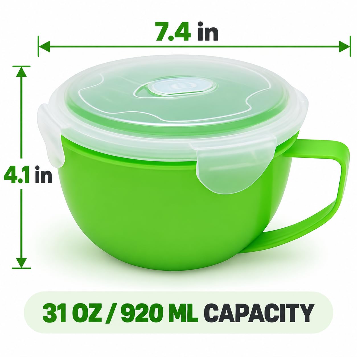 Microwave Soup Bowl - 31oz Ramen Cooker -5