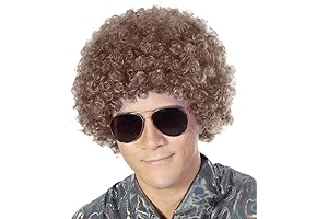 Peluca de hombre Afro sintética esponjosa para hombre y mujer Cosplay Anime...