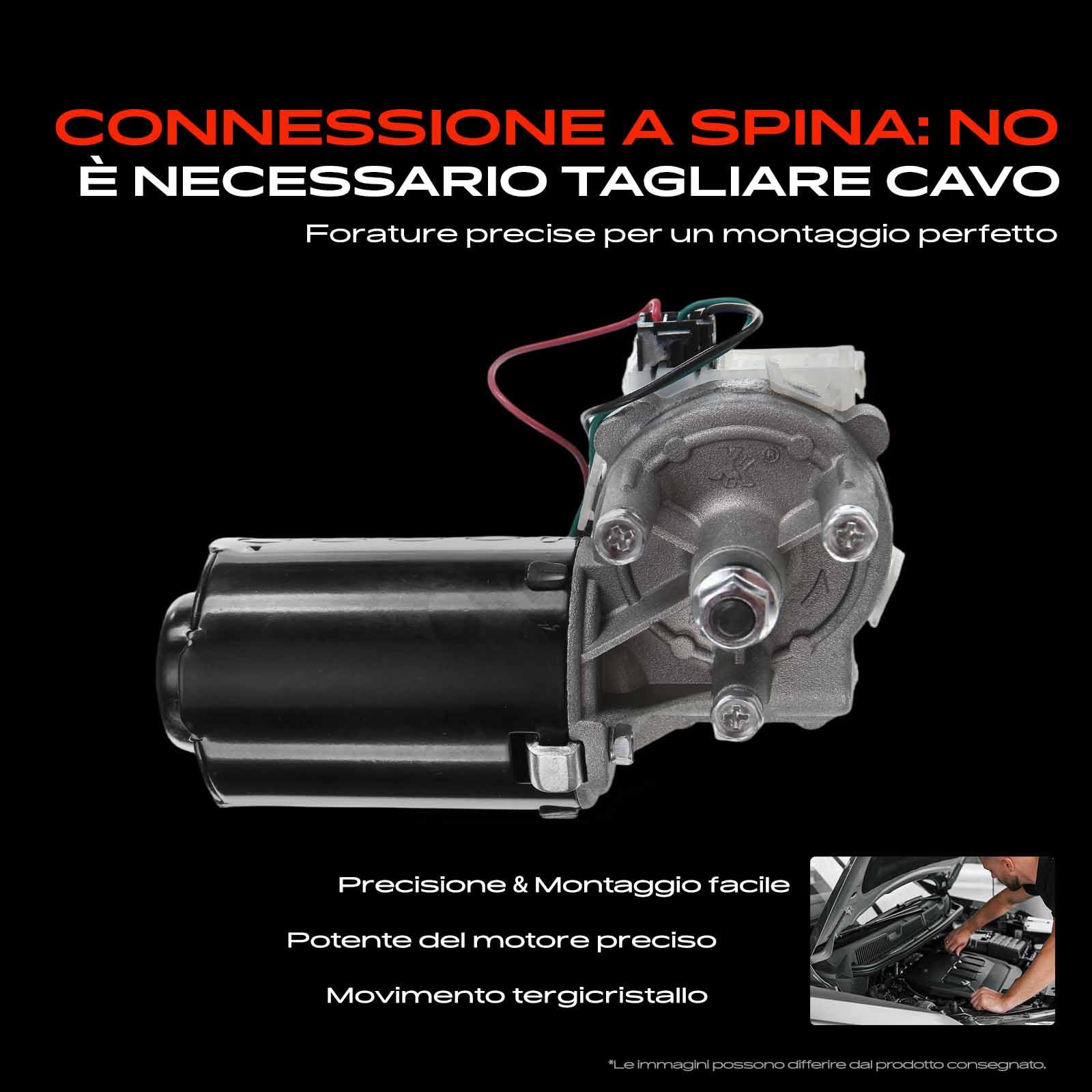 Frankberg Motore Tergicristallo Compatibile con Seicento/600 187 0.9 1.1 1997-2010 Replace# MSY64342-40404E,9949162