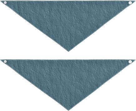 Blue-Green Linen Texture Dog Holiday Bandanas Snap Button Unisex Puppy Cat Pet Scarf Cute Pet Holiday Accessories Decor for Dogs Cats