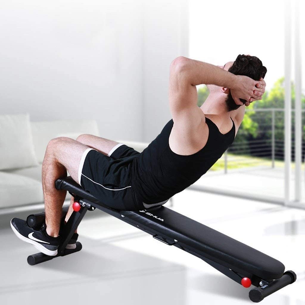Hantelhocker, verstellbare Bank, multifunktionales Gewichtheberbett, Sit-ups, Fitness, Workout, Übungsbank, Hantelbank