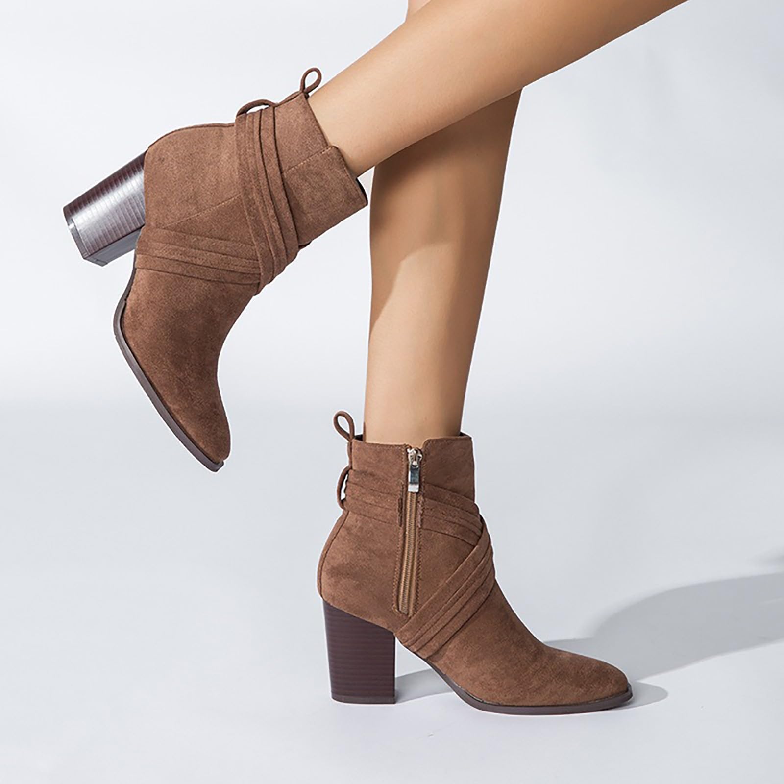Stivali Equitazione Bambina Moda Lunghi Con Cerniera Laterale E Lacci Con Motivo Stampato Giardino Impermeabili Stivali Western Stivaletti Da Pioggia Fashion Scarpe Da Motivo Stampato a