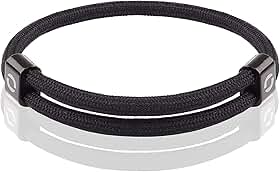 Pulseira masculina ajustável feita de corda impermeável durável | Acessório elegante para homens | 10 cores | Serve para qualquer tamanho de pulso