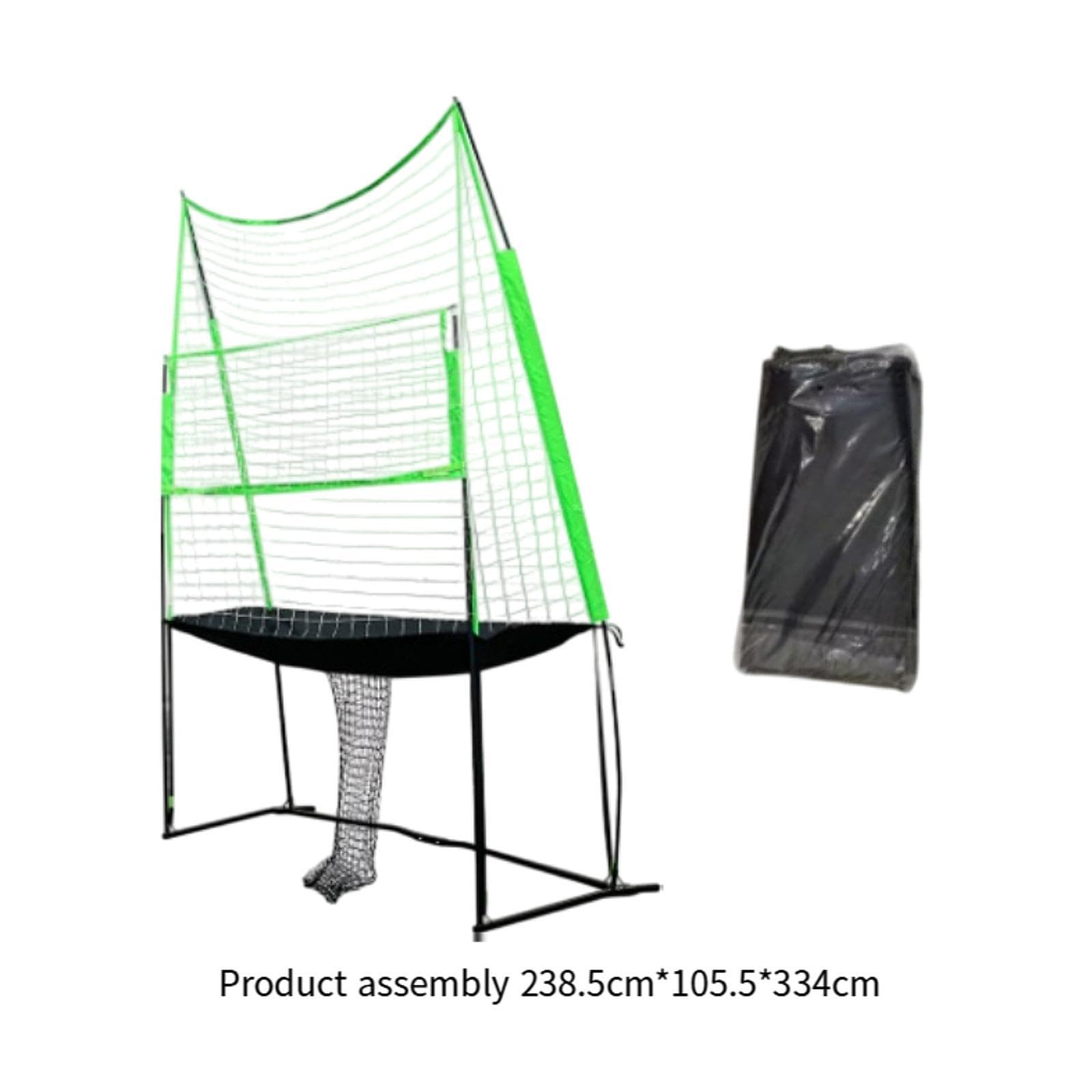 kowaku Volleyball Practice Net Training Aid Sturdy Adjustable Volleyball Net Volleyball Training Net for Outdoor Sports Passing Yard, Light Green