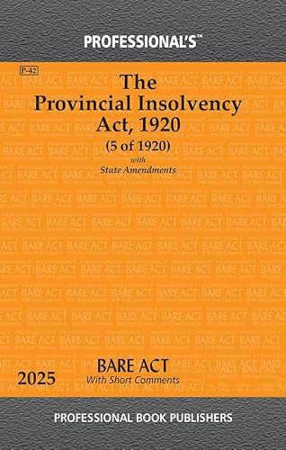 Provincial Insolvency Act, 1920 with State Amendments