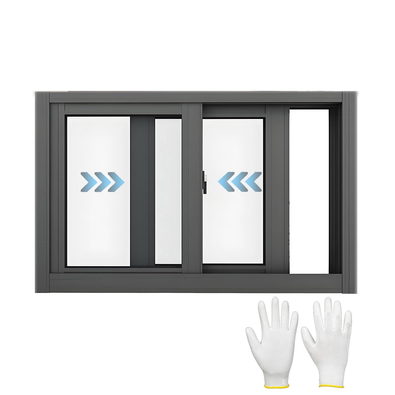 Ventana corredera de aluminio para cobertizo de jardín que aporta luz natural y estilo moderno