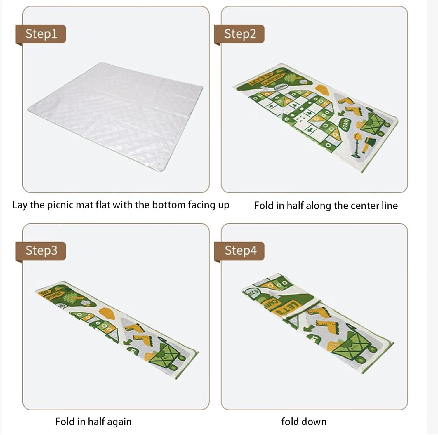 ピクニックブランケット - 洗える 携帯ストラップ付き | 大型ピクニックブランケット ゲームテーマ,スタジアム、芝生、音楽フェステ