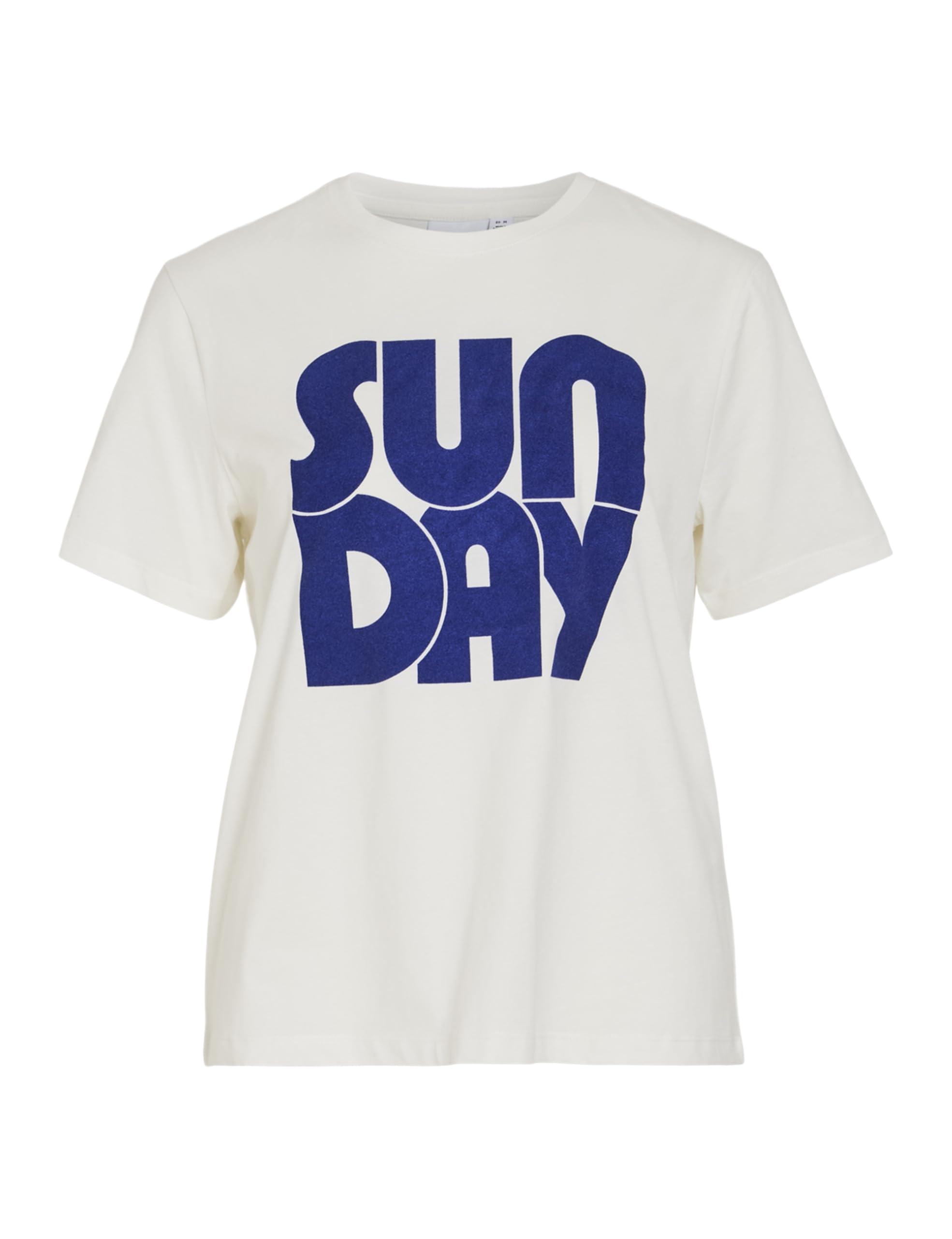 Vila Visybil Sunday O-Neck S/S T-Shirt, Snow White, M