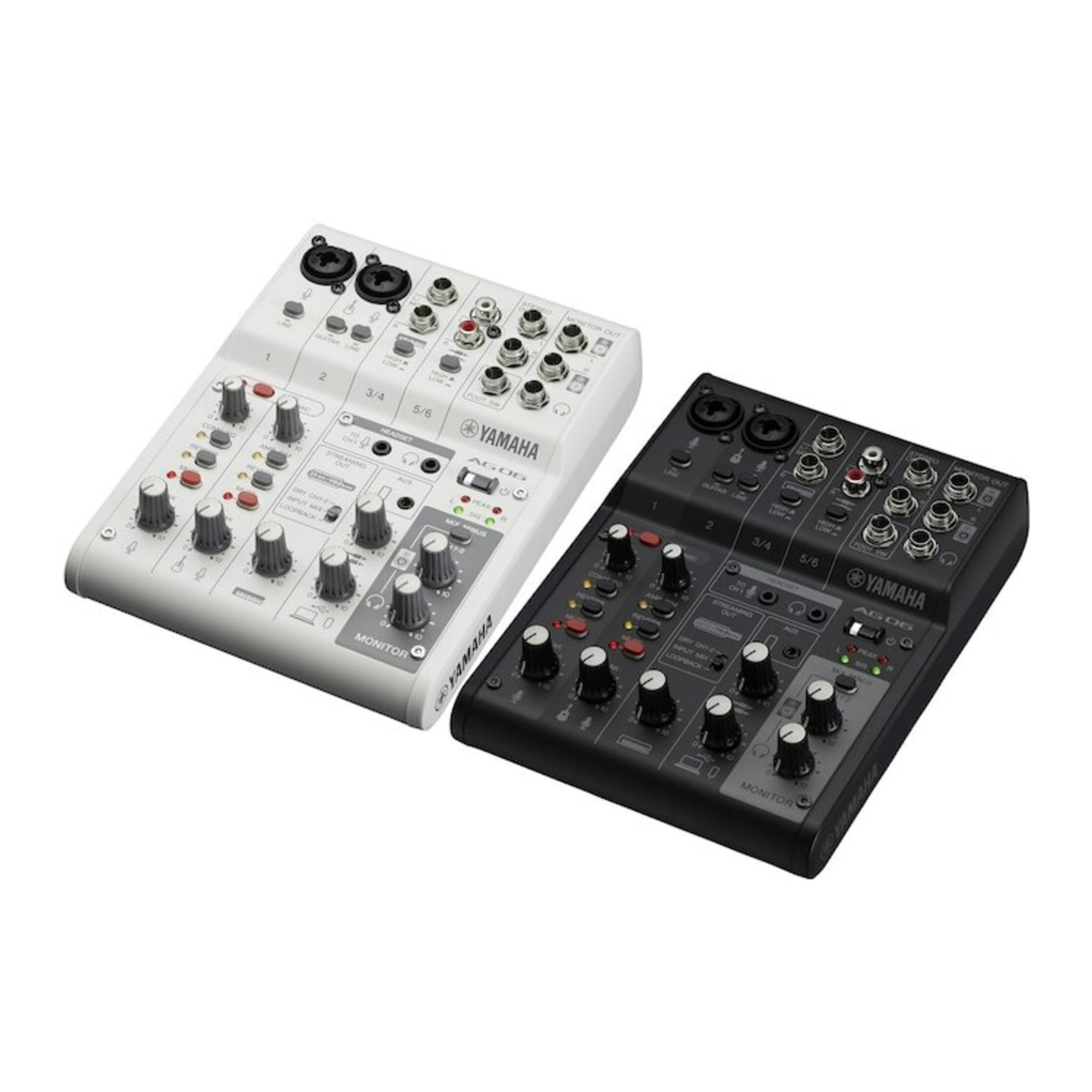 Yamaha AG06MK2 W White 6-Channel Live Streaming Loopback Mixer/USB 