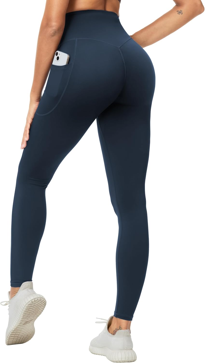 THE GYM PEOPLE Women's Scrunch Butt Lifting Yoga Pants High Waisted Stretch Athletic Workout Leggings with Pockets