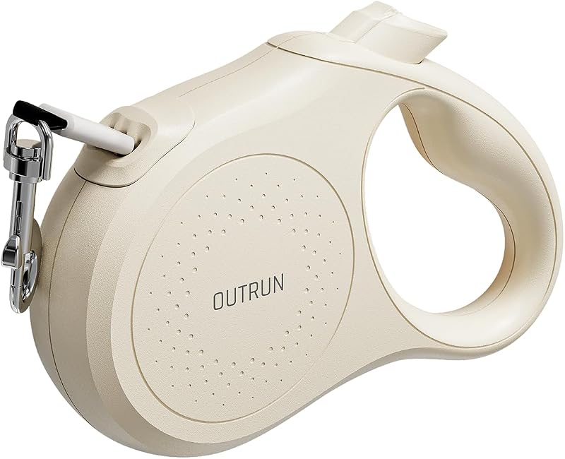Guia Retrátil para Cães OUTRUN com Fita de 4,88 m, até 25 kg, Antienrosco OR016