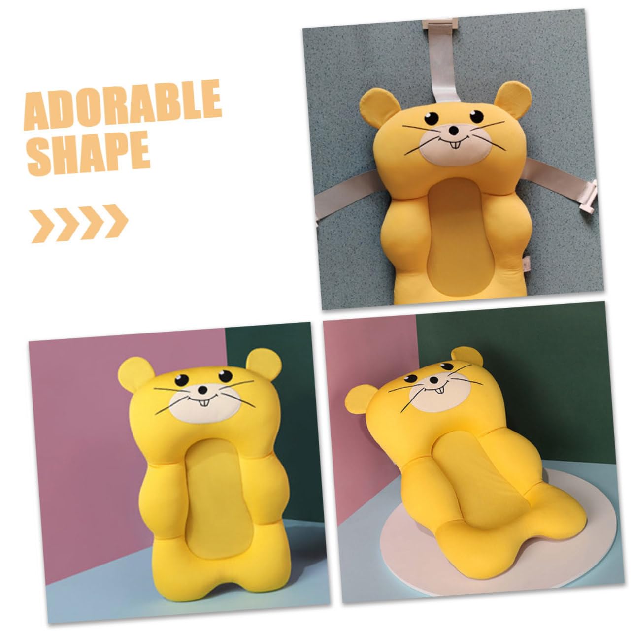 ERINGOGO Cojín De Baño Antideslizante Para Bebés Soporte Ajustable Para Bañera Alfombrilla De Baño Para Recién Nacidos y Niño Niña Pequeños
