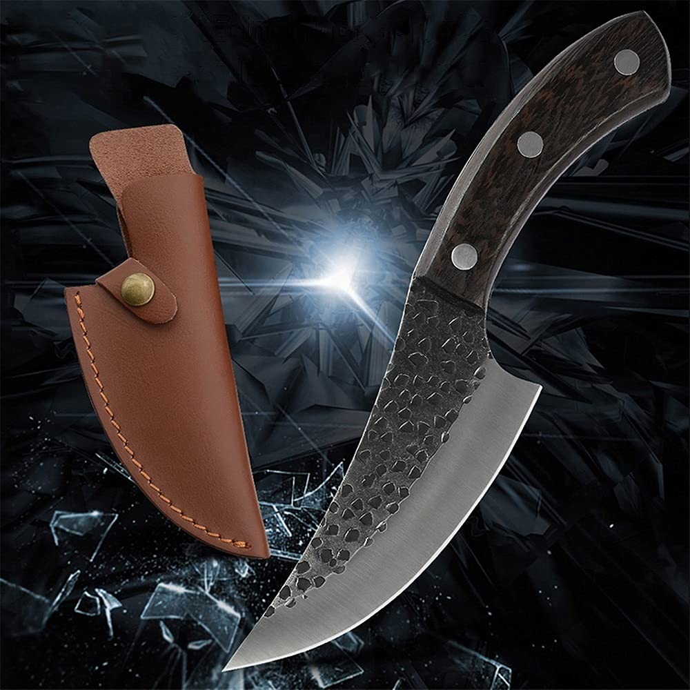 Boning Knife, Kitchen Cooking Tool 5.5 Inch Type Stainless Steel Boning Knife Slicer Cutter Serbian Chef Knife Multiple Use Accessory BY ZZYY (Color : A.Single knife)