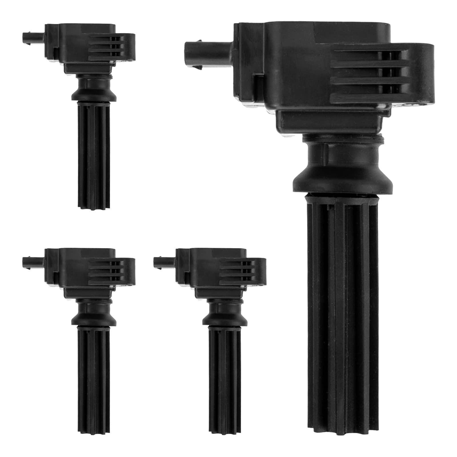 PHILTOPIgnition Coil, UF670 Coil Pack Set of 4, Replacement for Focus, Escape, Fusion, Edge, MKC, Explorer, MKZ, Discovery Sport, XE, Taurus, LR2, XF, Special Service Police Sedan, MKT
