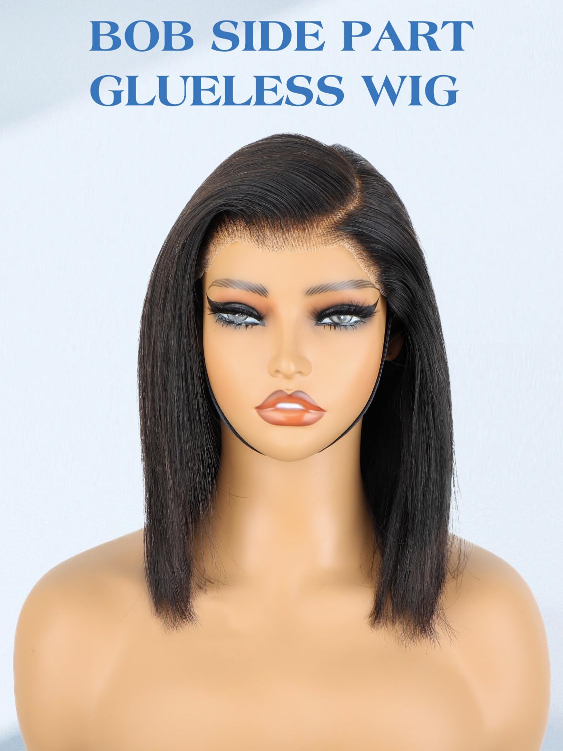 Bob Straight Wig with Glueless Wear-and-Go Design