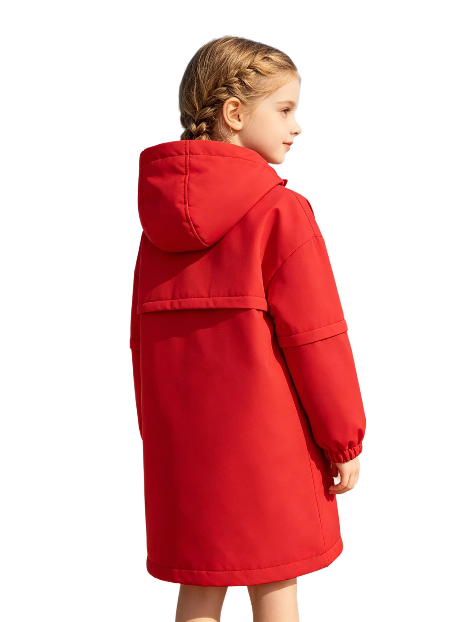 Runhomal Kinder Badeponcho Flanell Bademantel Kapuze Poncho Mit Taschen Zip Cover Up Schwimmjacke Laufjacke Leichte Funktionsjacke Schnelltrocknende Schwimmrobe