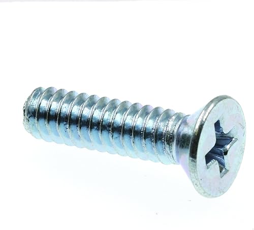 Prime-Line 9001289 Tornillos de máquina, cabeza plana, Phillips Drive, #10-24 X 34 pulgadas, cincado (paquete de 75)