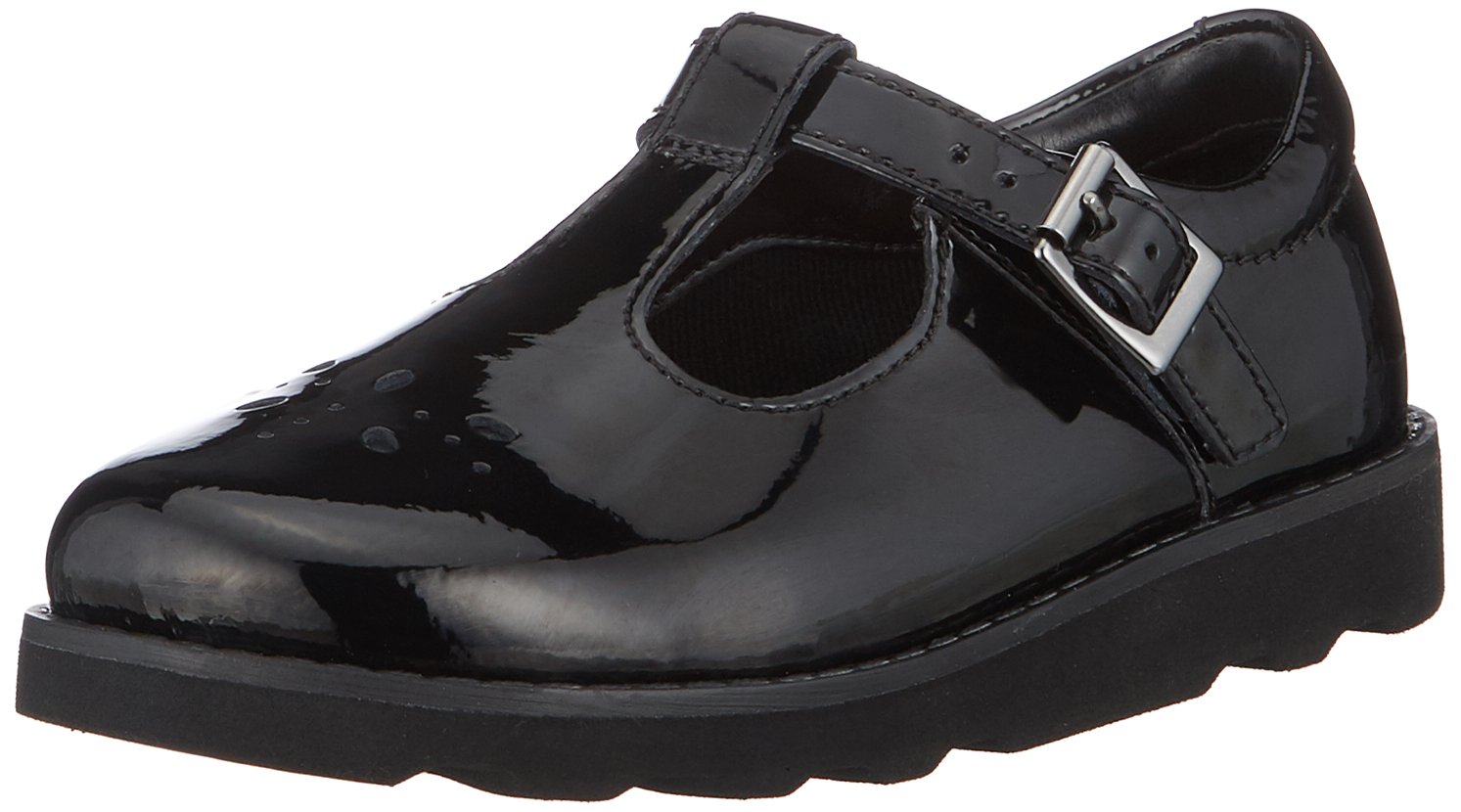 Clarks Crown Wish, Girls’ Loafers, Black (Black Pat Pat), 8.5 UK (26 EU)