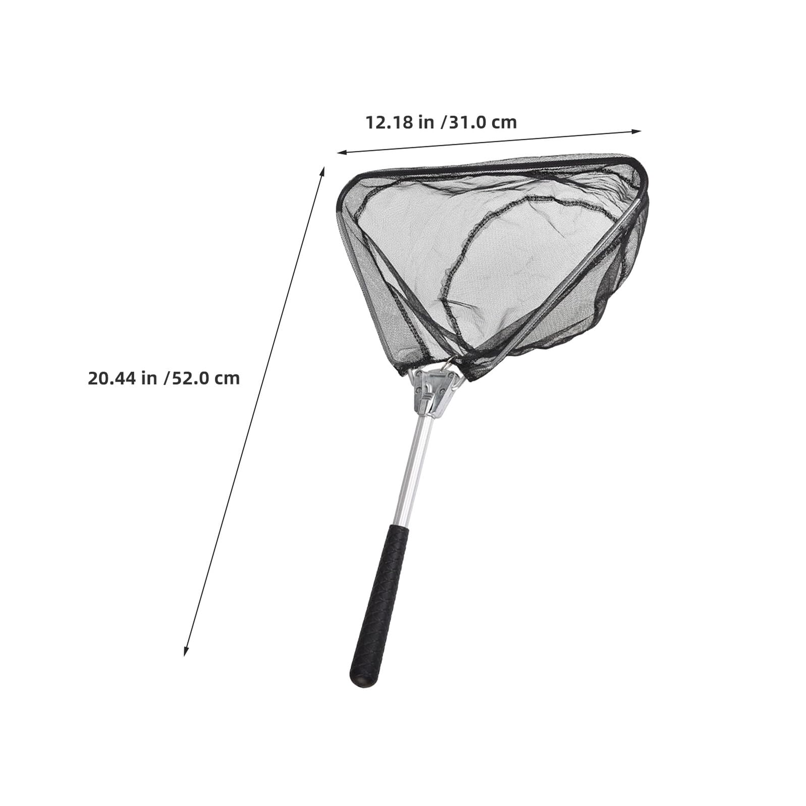 WOONEKY Mini Épuisette Triangulaire Pliable 3 Pièces en Alliage D'aluminium