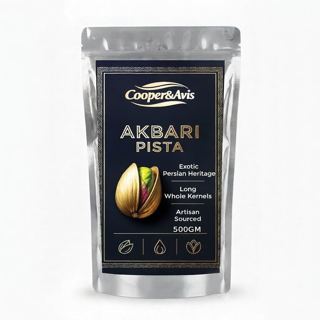 Cooper&Avis King Grade Akbari Pistachios (500g) – Super Long Exotic Variety, Hand-Sorted Premium Whole Kernels | Nutrient-Dense Gourmet Snacking for Gifting & Home Cooking | Farm Fresh & Natural-image-29