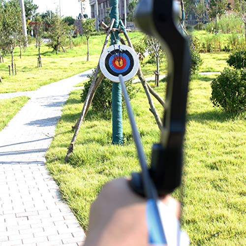 Sinoart Traditional Solid Straw Round 3 Laryes Hand-Made Archery Target Face For Recurve Bow Longbow Shooting Practice With 5 Paper Target Face #TOP4