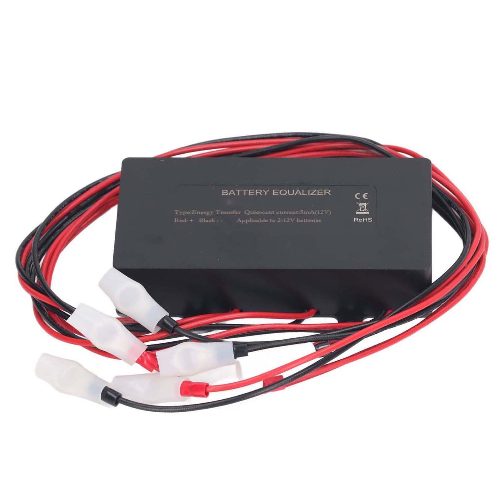 Equalizzatore Batteria 48V, Bilanciamento Automatico Protezione Inversione di Polarità Disconnessione Bassa Tensione, con Corrente di Compensazione Massima 10A, per Auto Barca