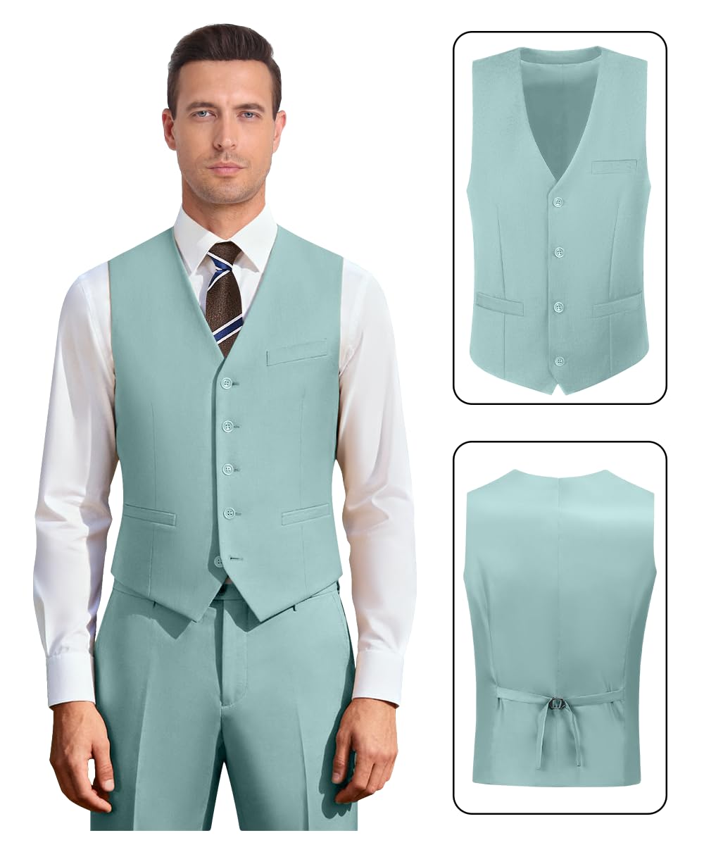 Holivyer Set di Pantaloni Eleganti da Lavoro Uomo