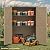DWVO 59 Cu. Ft. Vertical Storage Shed, Weatherproof Outdoor Tall Cabinet with Double-Wall Panels and Floor, Lockable Resin Shed for Garden, Garage, Patio,Brown (Shelves Not Included)