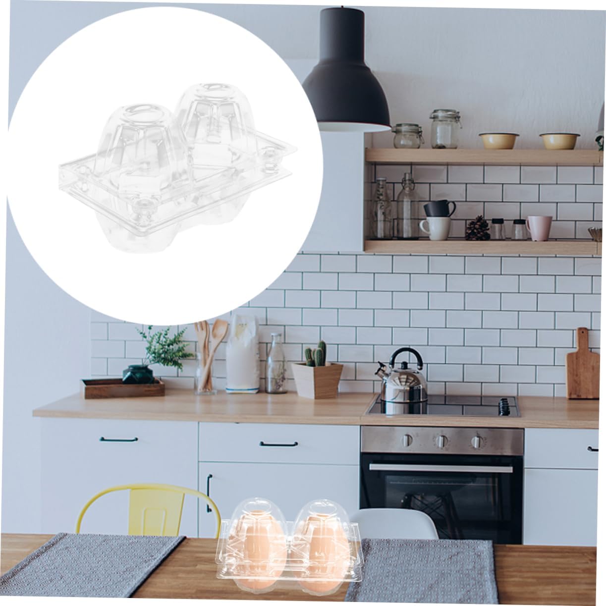 DECHOUS 2-Slot Egg Carton Medium Egg Container for 100pcs Chicken Sturdy Holder for Storage for Refrigerator and Packing