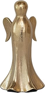 Creative Co-Op Cast Aluminum Angel Decor, Gold Finish