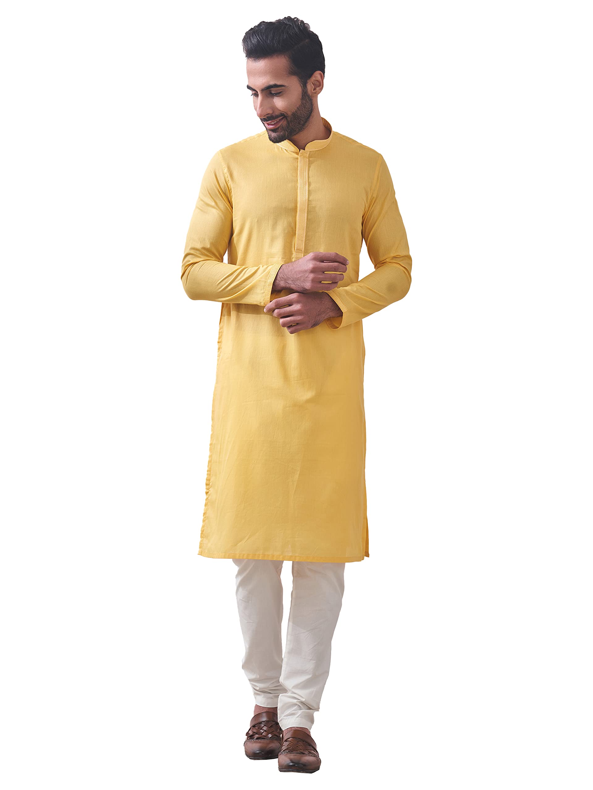 Manyavar Tradycyjny zestaw kurta dla mężczyzn, 2-częściowy