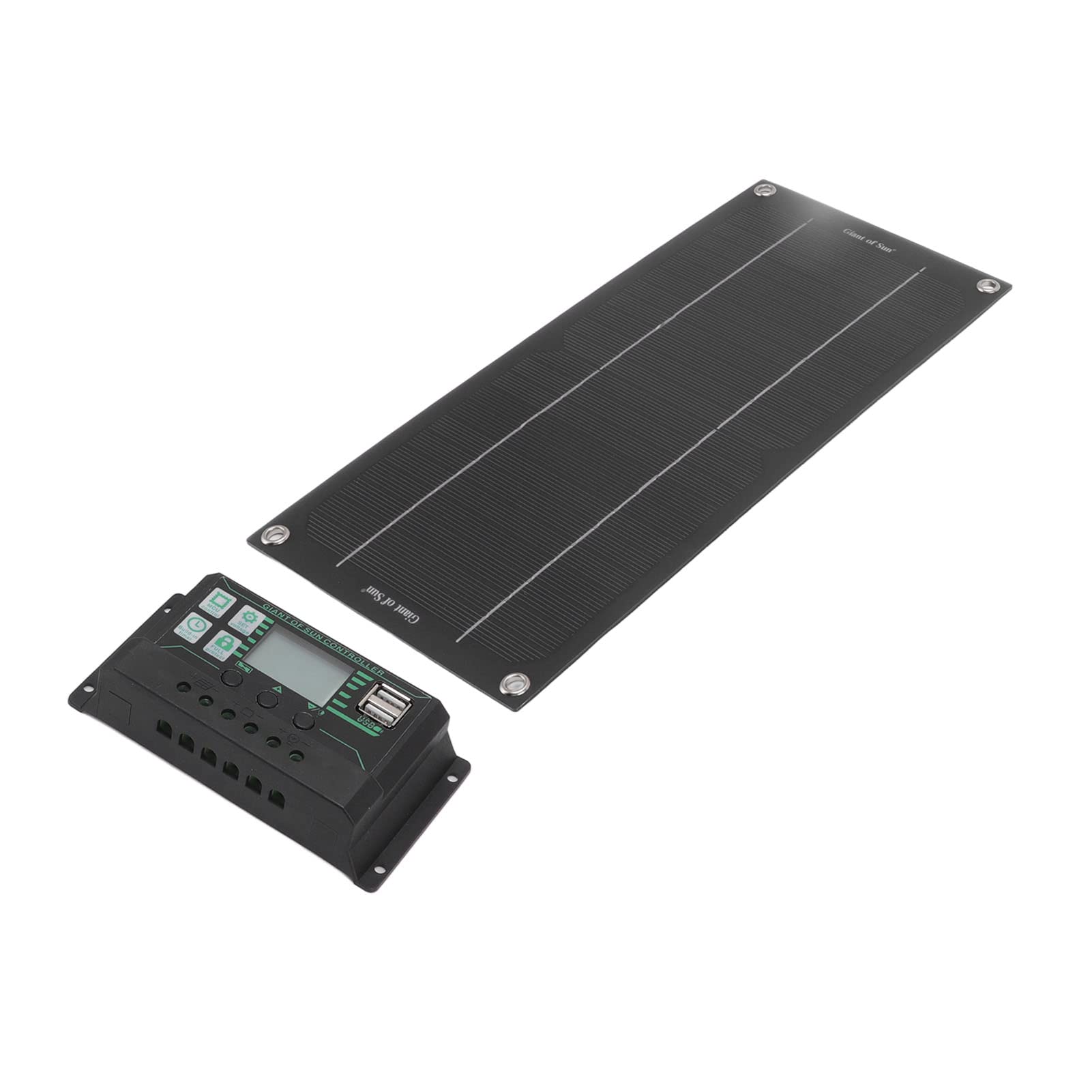 Kit Caricabatterie da Pannello Solare 600W 18V Caricabatterie Solare da Esterno Modulo Caricabatterie Solare con Controller per Auto