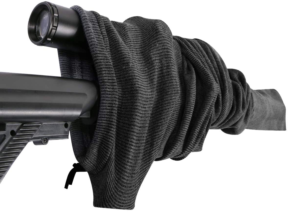 Poliestere Silicone trattato Maglia Lunga Pistola calzino Fucile protettore Fucile Copertura Caso Custodia di stoccaggio 54 "Lunghezza (4 Colori opzionali)