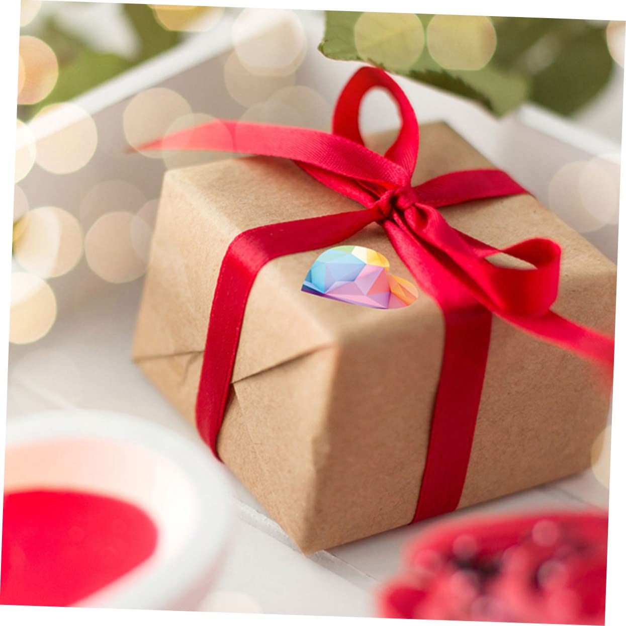 Tofficu 5 Set Cuore Adesivi Valentines El Party Adesivi D'oro Grandi A Forma Di Cuore Bomboniere Matrimonio Di Tenuta Etichette Per Confezioni 2 * 5
