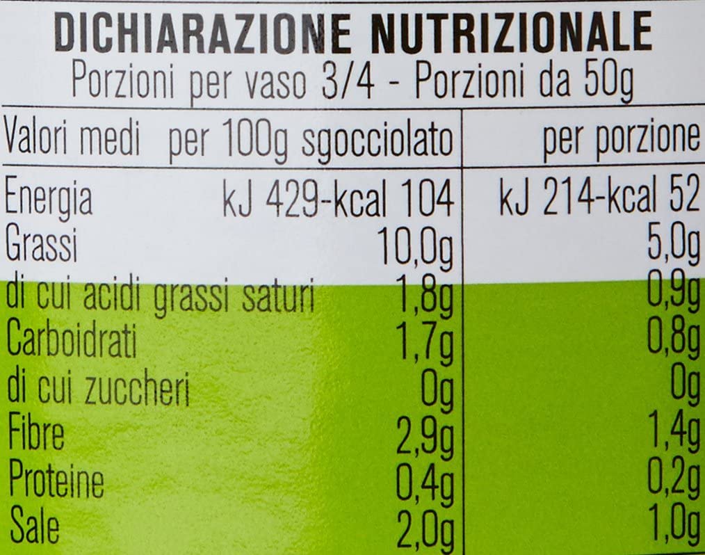 3 filetes de berenjena D'Amico Melanzane A Filetti en vaso, talla 280