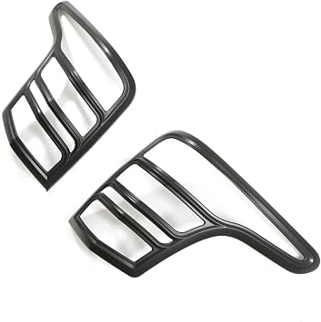 Predator4x4 Black Tail Light Cover Compatible With Mitsubishi L200 Triton 15-18 Rear Light Lamp Lens Self-Adhesive Covers Waterproof Protective Guards