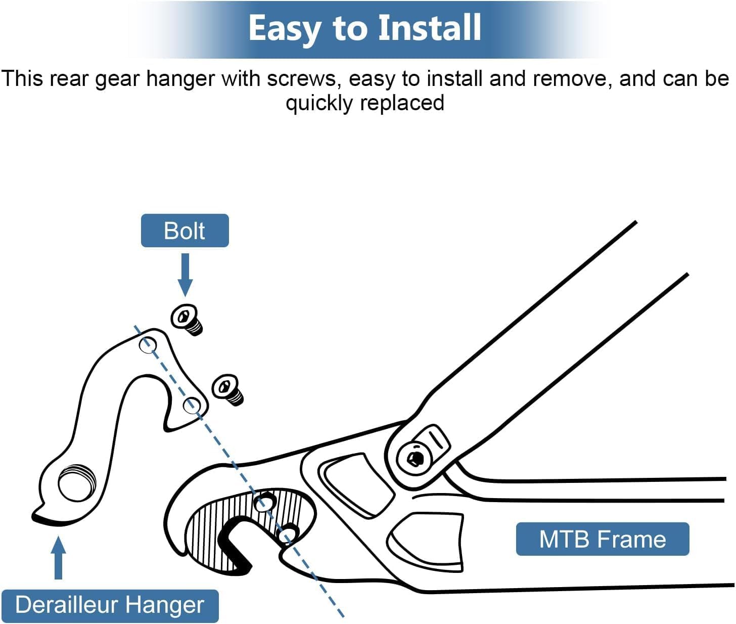 Forcellino Deragliatore Bici - Alluminio, Compatibile Con Corratec Wilier Argon 18 - Foto 4