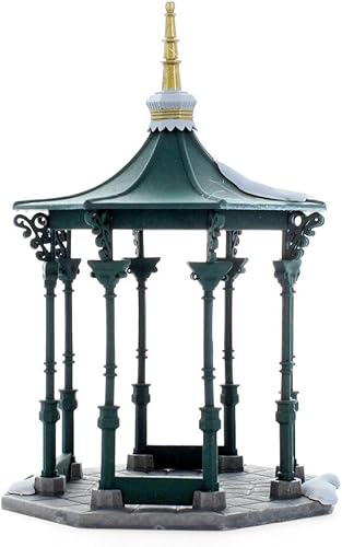 Department 56 Colección Heritage Village - Cenador cuadrado de Navidad en la ciudad de la ciudad accesorios de porcelana pintados a mano #5513-1