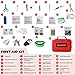 ZAHVO Dog & Cat Emergency First Aid Kit Pet First Aid Kit - Tick Remover, Slip Lead, Syringe & Muzzle. Portable Trauma kit for Home, car, Travel, RV, Camping & Hiking. Essential Health Gear.
