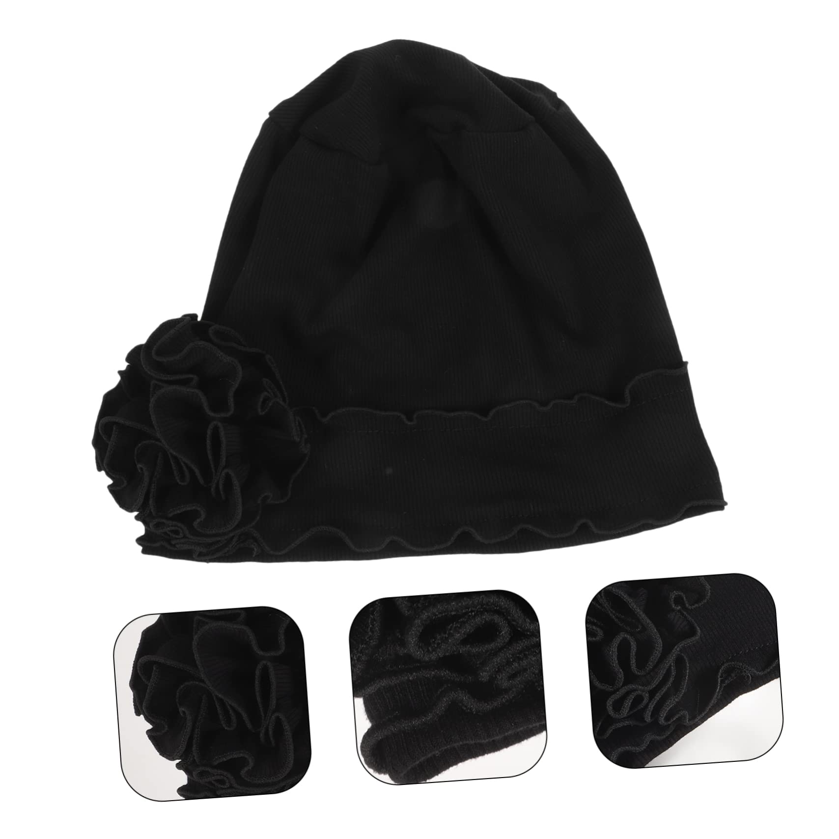 GALPADA 4piezas Sombrero Turbante De Mujer Flor para Quimioterapia Gorro Suave De Pérdida De Cabello Accesorio para Dormir y Confort Tratamientos Médicos