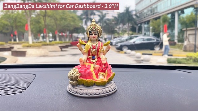 Figurilla Lakshimi para tablero de auto 3.9" polystone miniatura 7