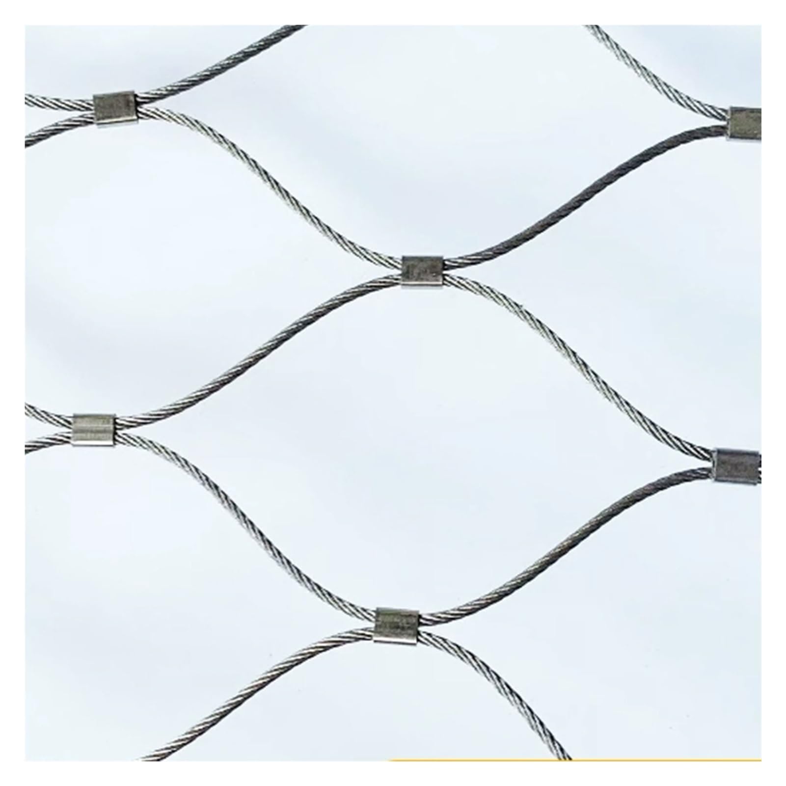 Rete protettiva flessibile per scale e giardino, supporto per piante rampicanti da 10 cm/2 mm, traliccio in metallo 0,8 x 2 m, sicuro, durevole e versatile per uso domestico