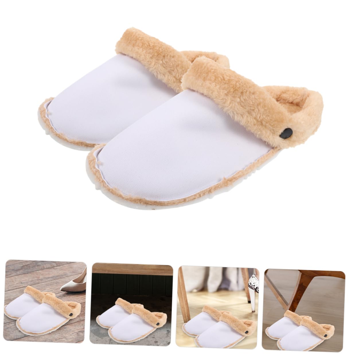 4pares Insertos De Invierno Cálidos y Esponjosos Para Calzado Plantillas Desmontables y Reemplazables Para Zapatos Forros De Peluche Para y Invierno
