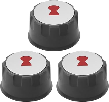 Grill Burner Knobs 69892 69893 Replacement Control Knobs for Weber Spirit 200 & 300 Series E-Spirit 310/320/ 330 Series 2013-2017 , Set of 3