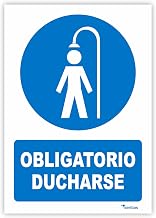 Shower Sign, PVC Sign 0.7 mm A4 21 x 30 cm Ink and Material Resistant Indoor and Outdoor
