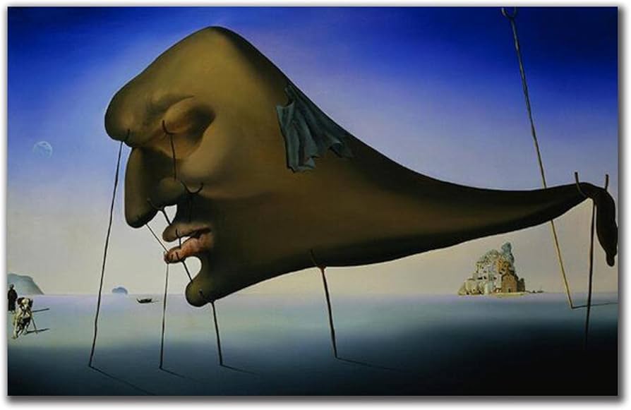 真作】laroy 油彩 キャンバスのみ シュルレアリスム 真作】laroy 油彩