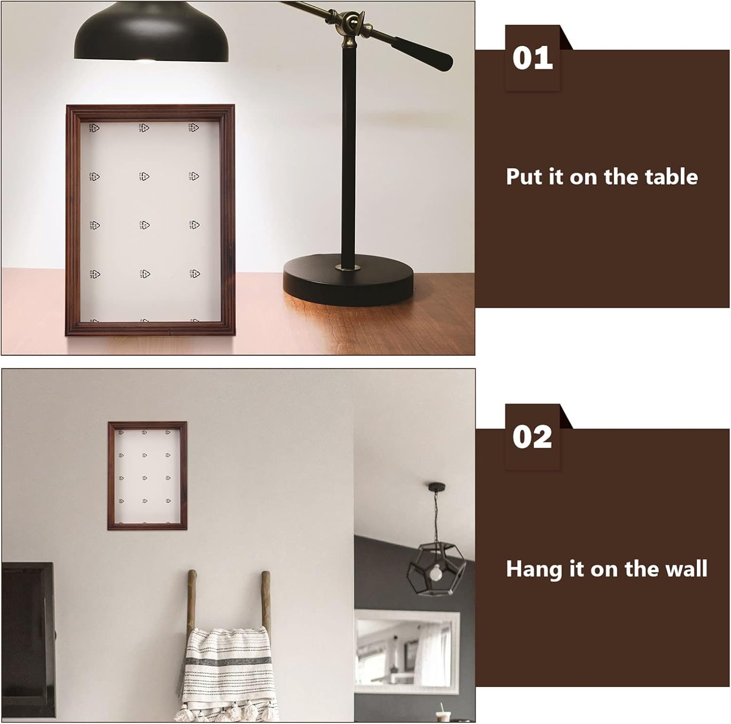 IMIKEYA Box Photo Frame Flowers Shadow Case Frame Memories Photo Picture Dry Shadow Display Case Plant Specimen Holder Medal Display Case Photo Ornament Frames Wooden Wall-Mounted A4 Shell