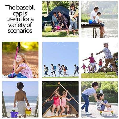 Adjustable Breathable Lightweight Quick Dry Mesh Uv Protection Sun Hat Wide Brim Kids Baseball Cap Boys Girls (White) #TOP6