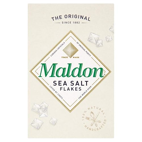 Maldon Organic Sea Salt Flakes 8.82oz (Pack de 4)